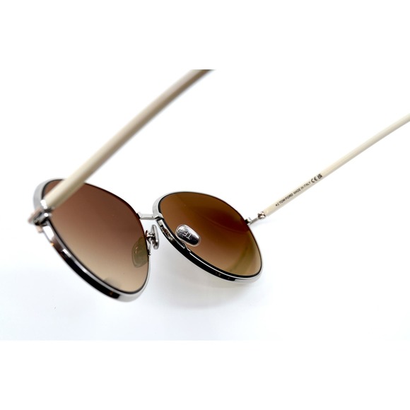 NEW TOM FORD TF1028/S 16G RIO SILVER WHITE BROWN GRADIENT AUTHENTIC SUNG… - Picture 12 of 13